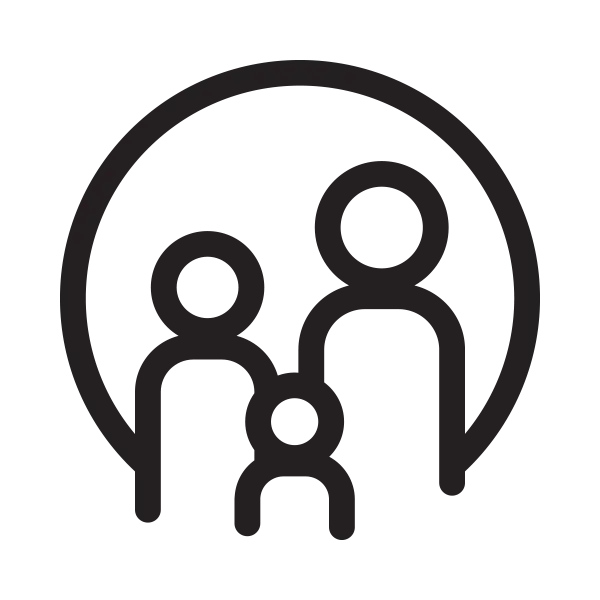 Family of three icon